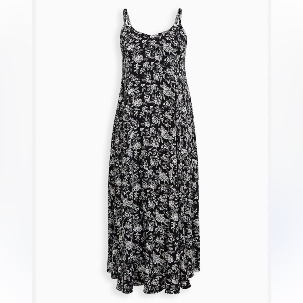 Torrid Maxi Challis Trapeze Dress NWT